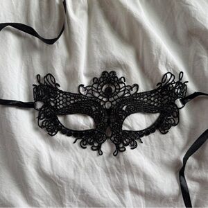 Elegant Black Lace Eye Mask